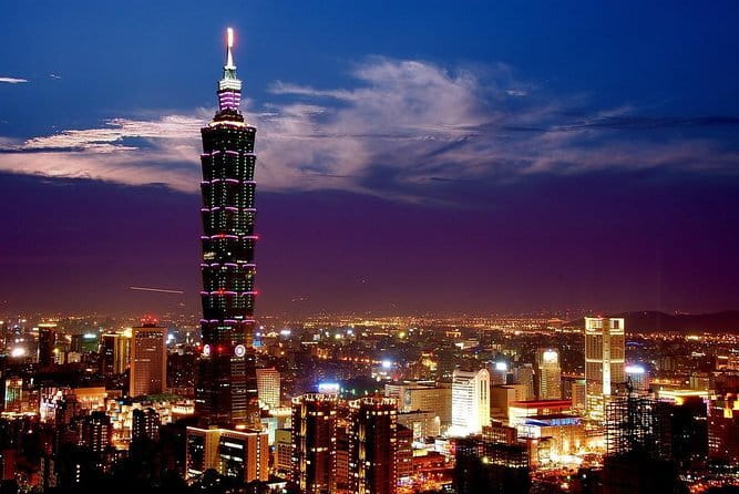 Yangmingshan, Yehliu, Jiufen & Shifen Private Tour From Taipei - Jiufen Old Street after dark hillside history